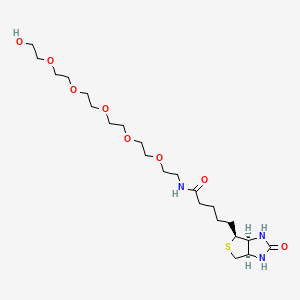 Chemical structure of Biotin-PEG6-alcohol