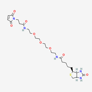Chemical structure of Biotin-PEG3-Mal