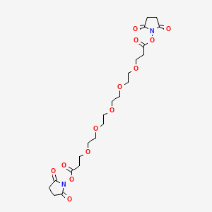 Chemical structure of Bis-PEG5-NHS ester
