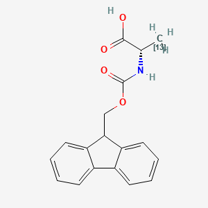 Chemical structure of Fmoc-Ala-OH-3-13C