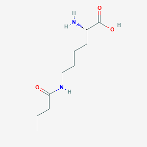 Chemical structure of N6-Butyryl-L-lysine