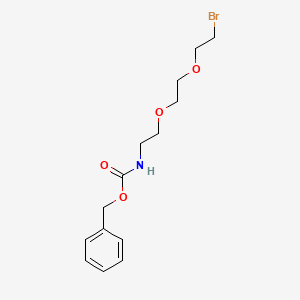 Chemical structure of Cbz-PEG2-bromide