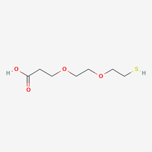 Chemical structure of Thiol-PEG2-acid