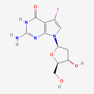 Chemical structure of 7-Iodo-7-deaza-2'-deoxyguanosine