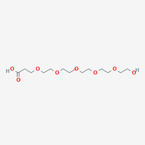 Chemical structure of Hydroxy-PEG5-acid
