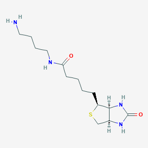 Chemical structure of Biotin-C4-amide-C5-NH2