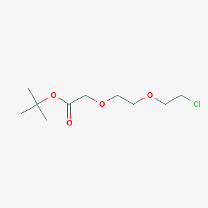 Chemical structure of Chloro-PEG2-Boc