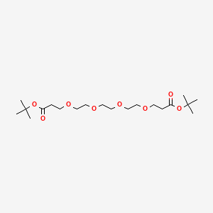 Chemical structure of Bis-PEG4-t-butyl ester