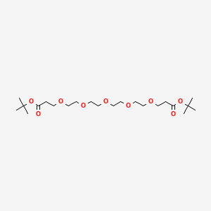 Chemical structure of Bis-PEG6-t-butyl ester