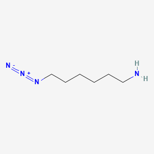 Chemical structure of 6-Azido-hexylamine