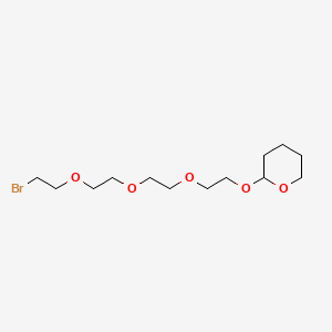 Chemical structure of Br-PEG4-THP