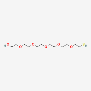 Chemical structure of Thiol-PEG6-alcohol