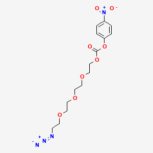 Chemical structure of Azido-PEG4-4-nitrophenyl carbonate