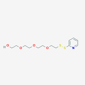 Chemical structure of (2-Pyridyldithio)-PEG4-alcohol