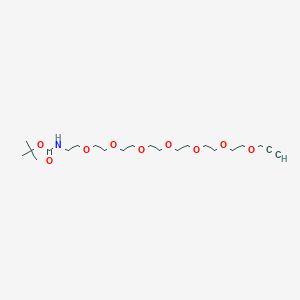 Chemical structure of Boc-NH-PEG7-propargyl