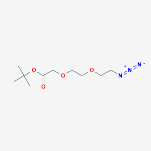 Chemical structure of Azido-PEG2-C1-Boc
