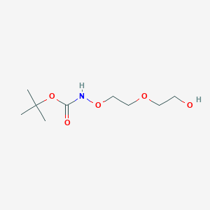 Chemical structure of Boc-Aminooxy-PEG2