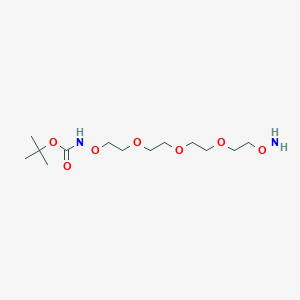 Chemical structure of Boc-Aminooxy-PEG4-NH2