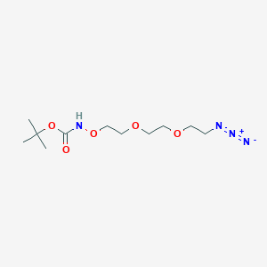 Chemical structure of t-Boc-Aminooxy-PEG2-azide