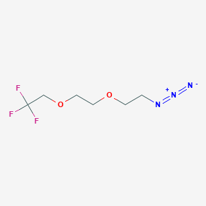 Chemical structure of 1,1,1-Trifluoroethyl-PEG2-azide
