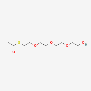 Chemical structure of S-acetyl-PEG4-alcohol