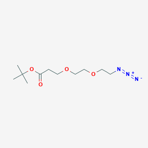Chemical structure of Azido-PEG2-C2-Boc