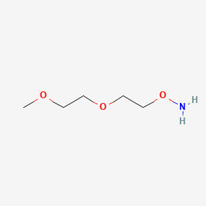 Chemical structure of m-PEG2-Amino