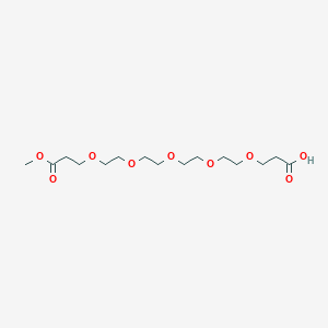 Chemical structure of Acid-PEG5-mono-methyl ester
