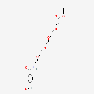 Chemical structure of Ald-Ph-PEG4-Boc