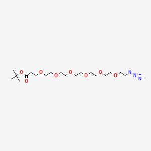 Chemical structure of Azido-PEG6-C2-Boc