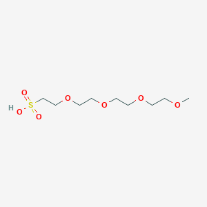 Chemical structure of m-PEG4-sulfonic acid