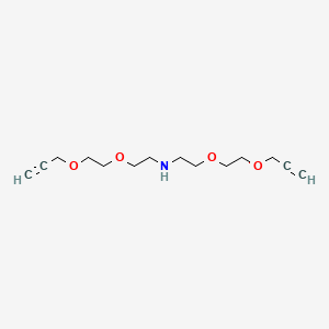 Chemical structure of NH-bis(PEG2-propargyl)