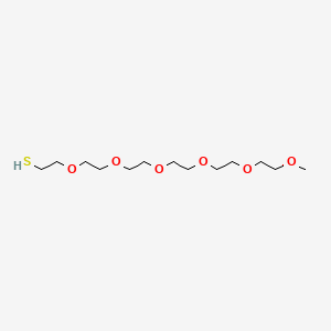 Chemical structure of m-PEG6-thiol