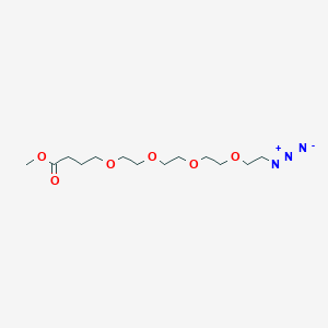 Chemical structure of Azido-PEG4-(CH2)3-methyl ester