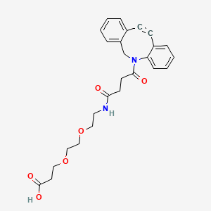 Chemical structure of DBCO-PEG2-acid