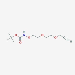 Chemical structure of Boc-aminooxy-PEG2-propargyl