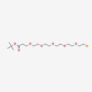 Chemical structure of Bromo-PEG5-Boc