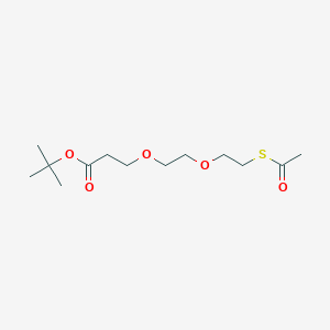 Chemical structure of S-acetyl-PEG2-Boc