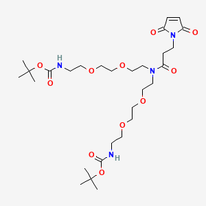 Chemical structure of N-Mal-N-bis(PEG2-NH-Boc)
