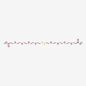 Chemical structure of Acid-PEG4-S-S-PEG4-acid