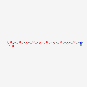 Chemical structure of Amino-PEG9-Boc