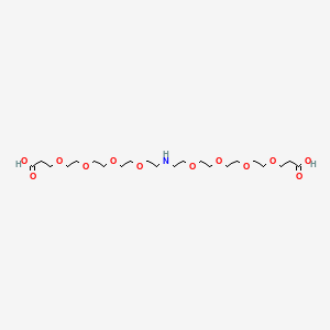 Chemical structure of NH-bis(PEG4-acid)
