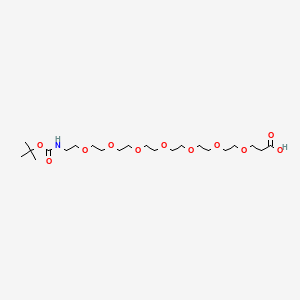 Chemical structure of Boc-NH-PEG7-acid