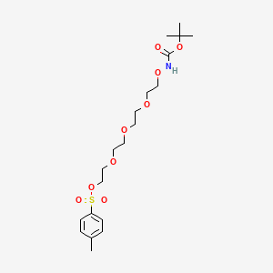 Chemical structure of Boc-Aminooxy-PEG4-Tos