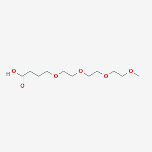 Chemical structure of m-PEG4-CH2-acid