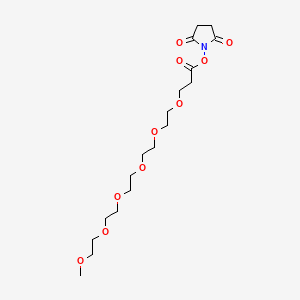 Chemical structure of m-PEG6-NHS ester