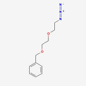 Chemical structure of Benzyl-PEG2-azide