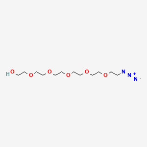 Chemical structure of Azido-PEG6-alcohol
