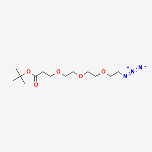 Chemical structure of N3-PEG3-CH2CH2-Boc