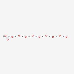 Chemical structure of m-PEG8-CH2COOH